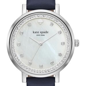 NWT Kate Spade Monterey Navy Leather Watch KSW117