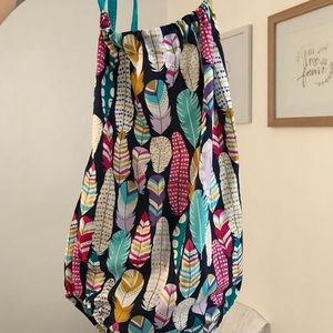 Handmade feather romper