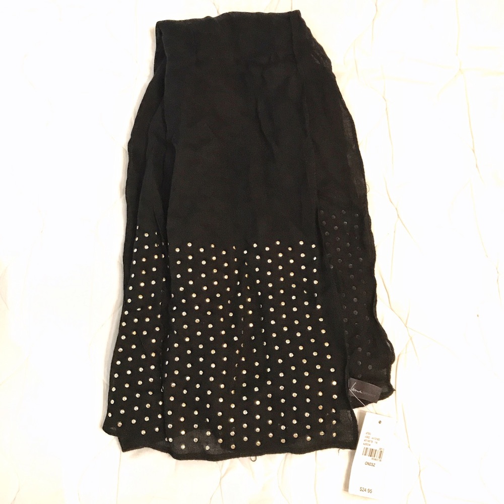 Lane Bryant Studded Black Scarf