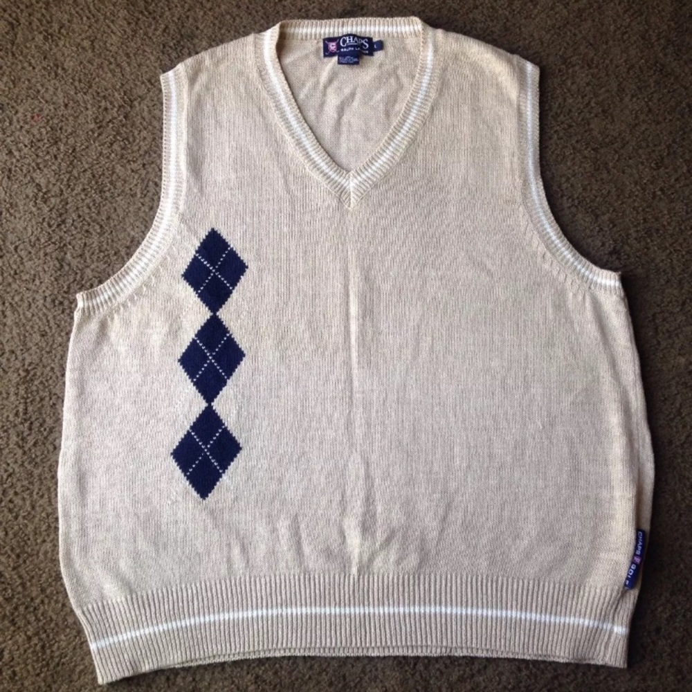 Chaps By Ralph Lauren 
Men's Knit Argyle Vest