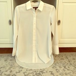 White blouse from Banana Republic