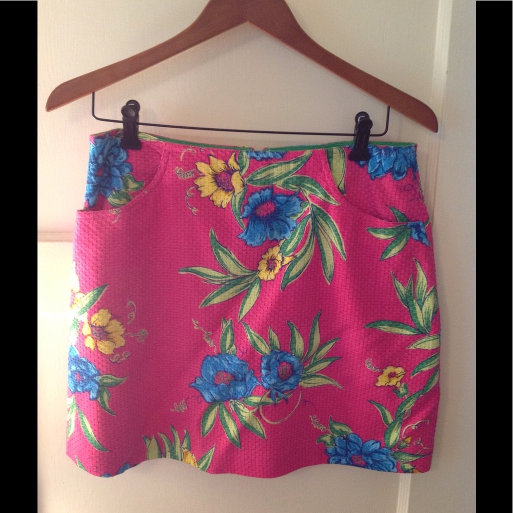 Lilly Pulitzer white label floral skirt