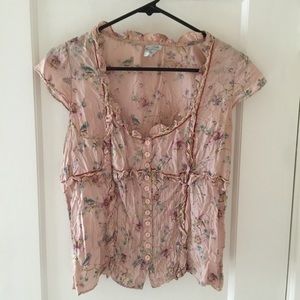 Super cute silk Odille top