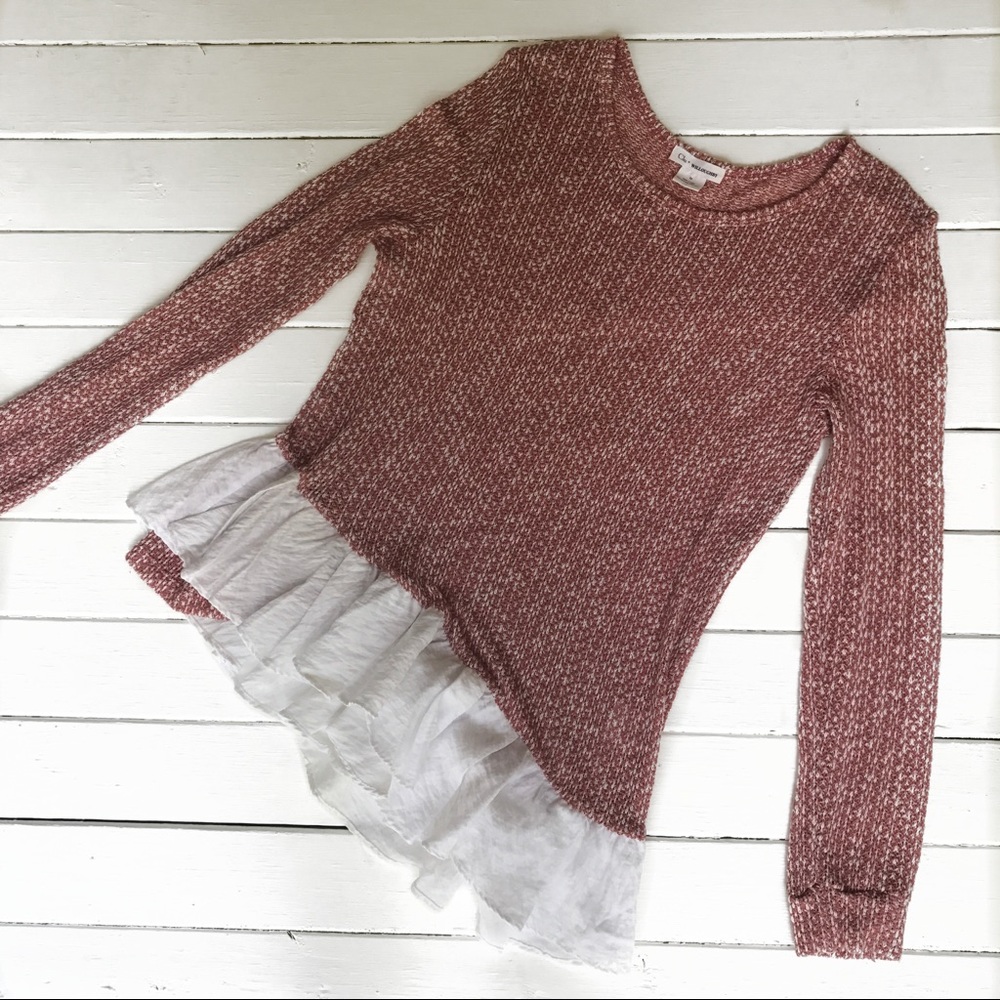 Anthropologie Ruffle Top