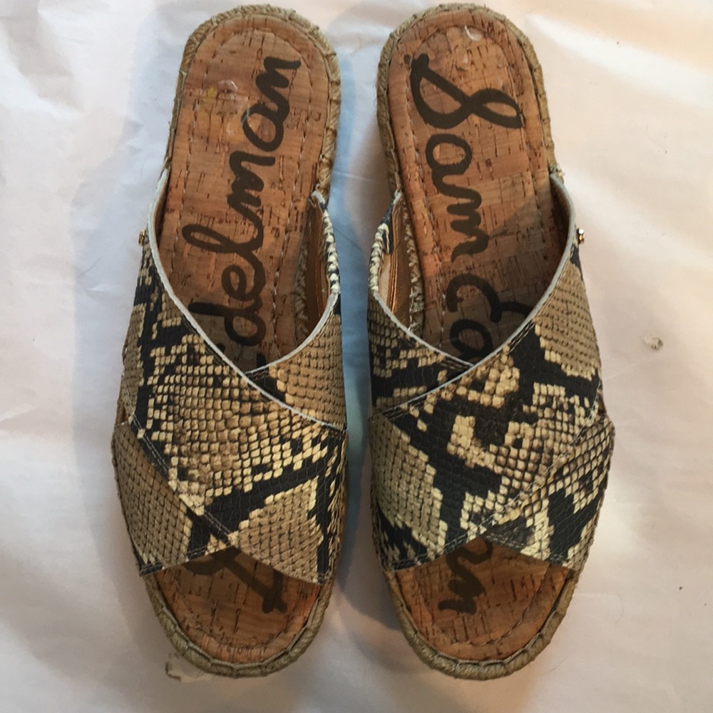 Sam Edelman Snakeskin pattern Slides
