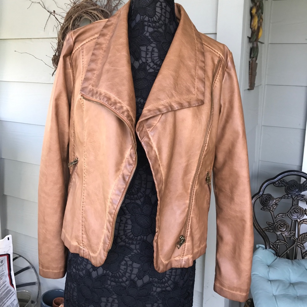 Faux leather jacket