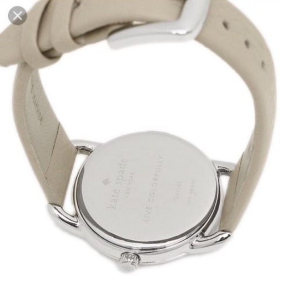 NWT Kate Spade Boathouse Gray Leather Strap Watch