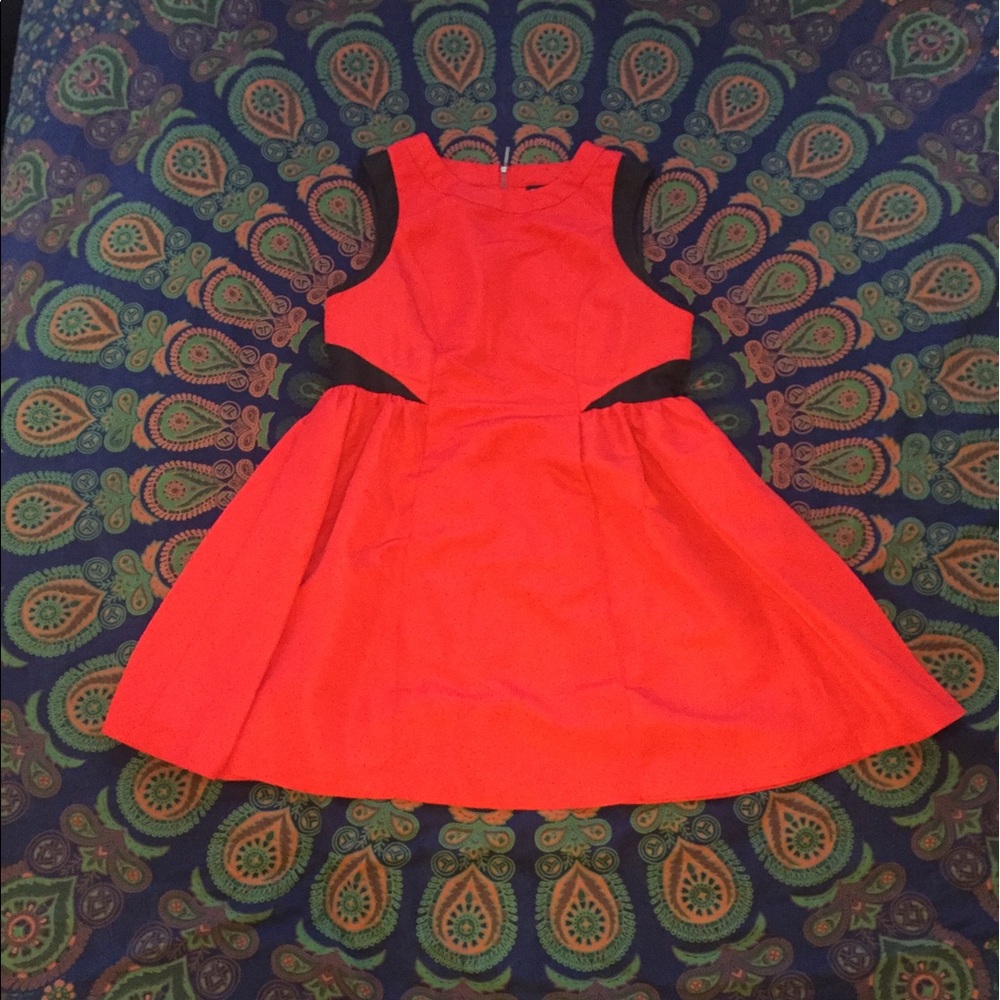 Prabal Gurung Red and Black Dress