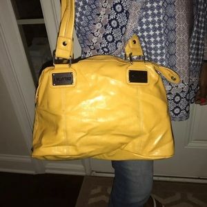 Yellow unlisted purse