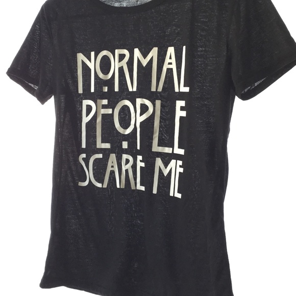 AHS T Shirt "Normal People Scare Me" - Picture 2 of 2