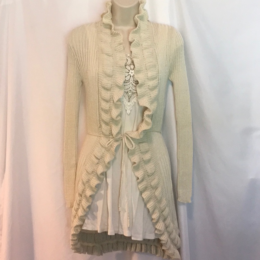 Beige knit sweater