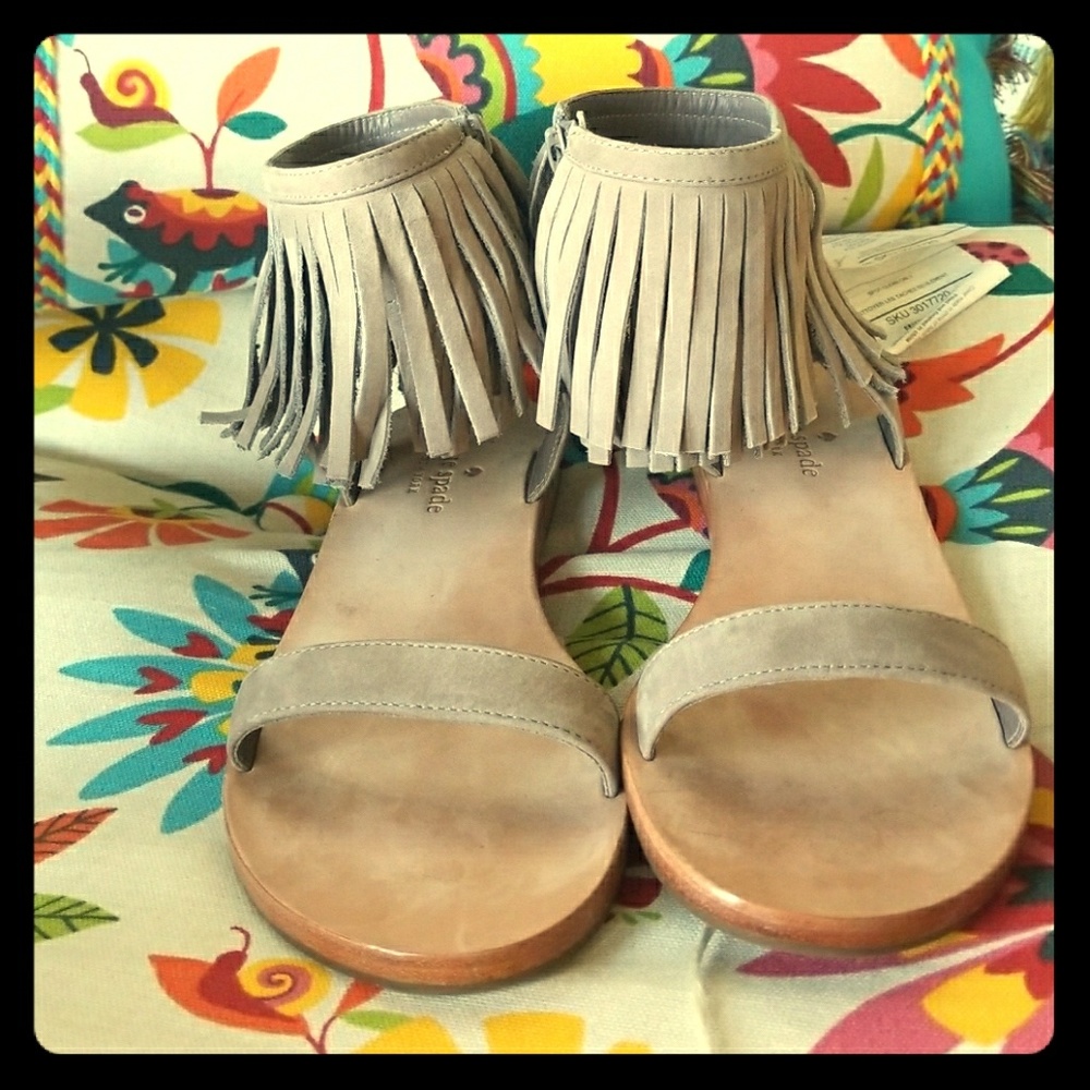Kate Spade Alex  fringe sandal
