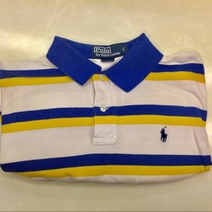Large Polo. Blue and yellow. Looks fab.