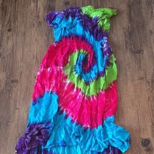 High and low tye dye dress !