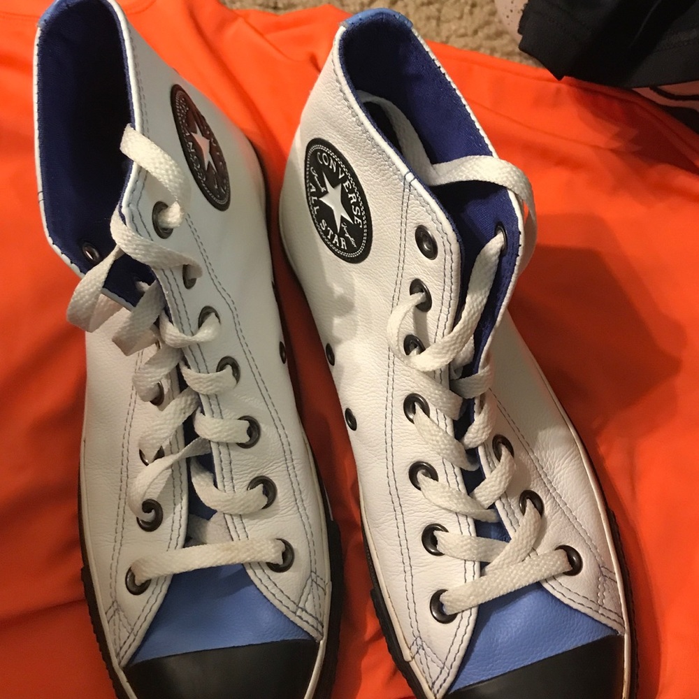 New Leather Converse All Star High Tops