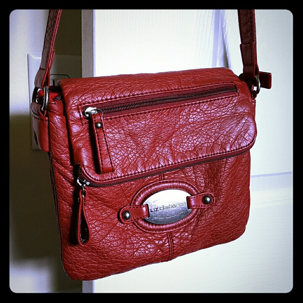 Red Liz Claiborne Purse/Designer HandBag