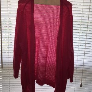 hot pink cardigan