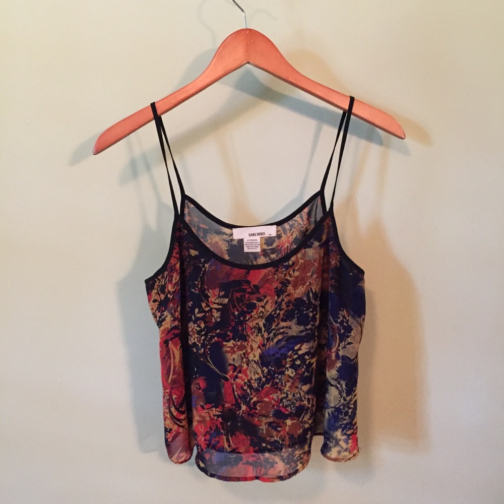 Patterned tank/crop top
