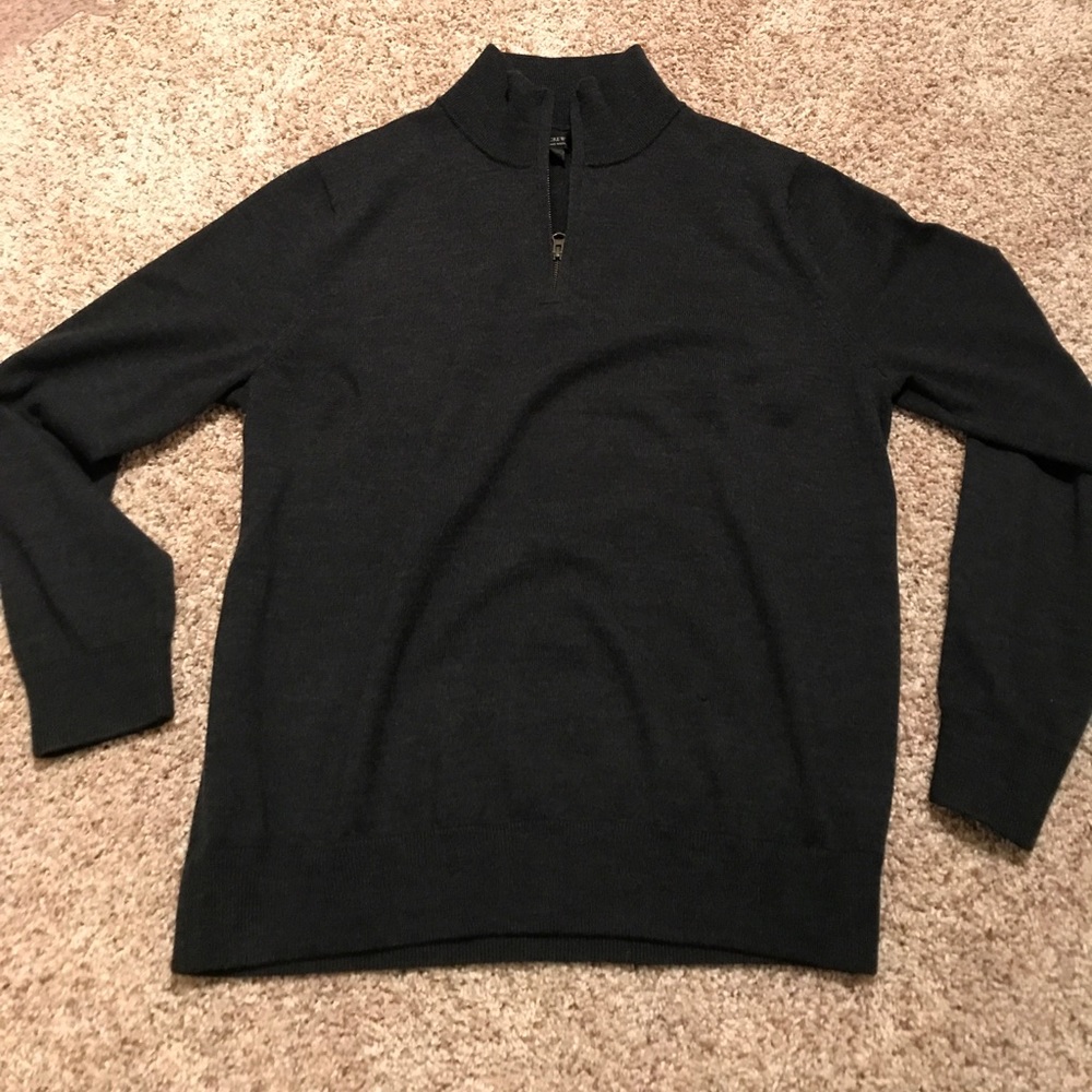 Wool quarter zip sweater