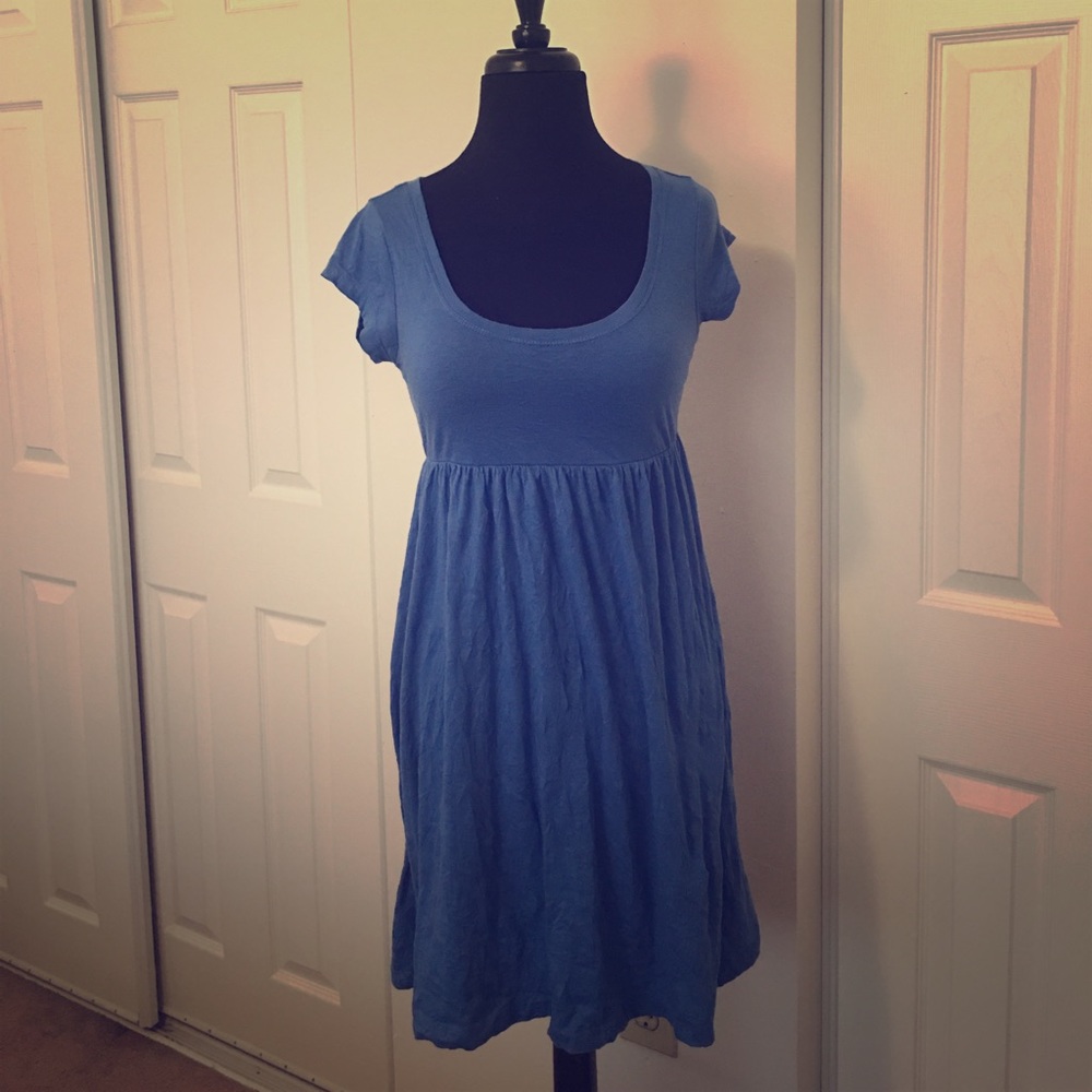 Blue Cute Tee Dress