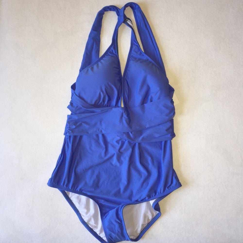 Athena periwinkle blue one piece, size 12