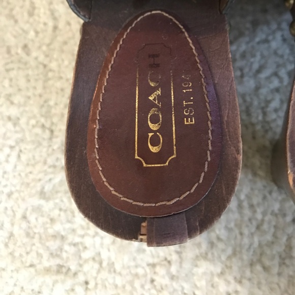 Coach Logo Sable Mules - Picture 4 of 6
