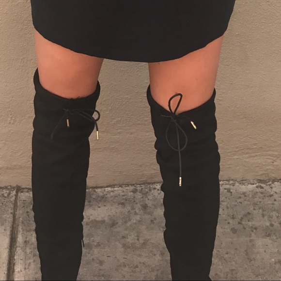 LAST 1️⃣ Over the Knee Faux Suede 2.5 Heel Boot - Picture 5 of 8