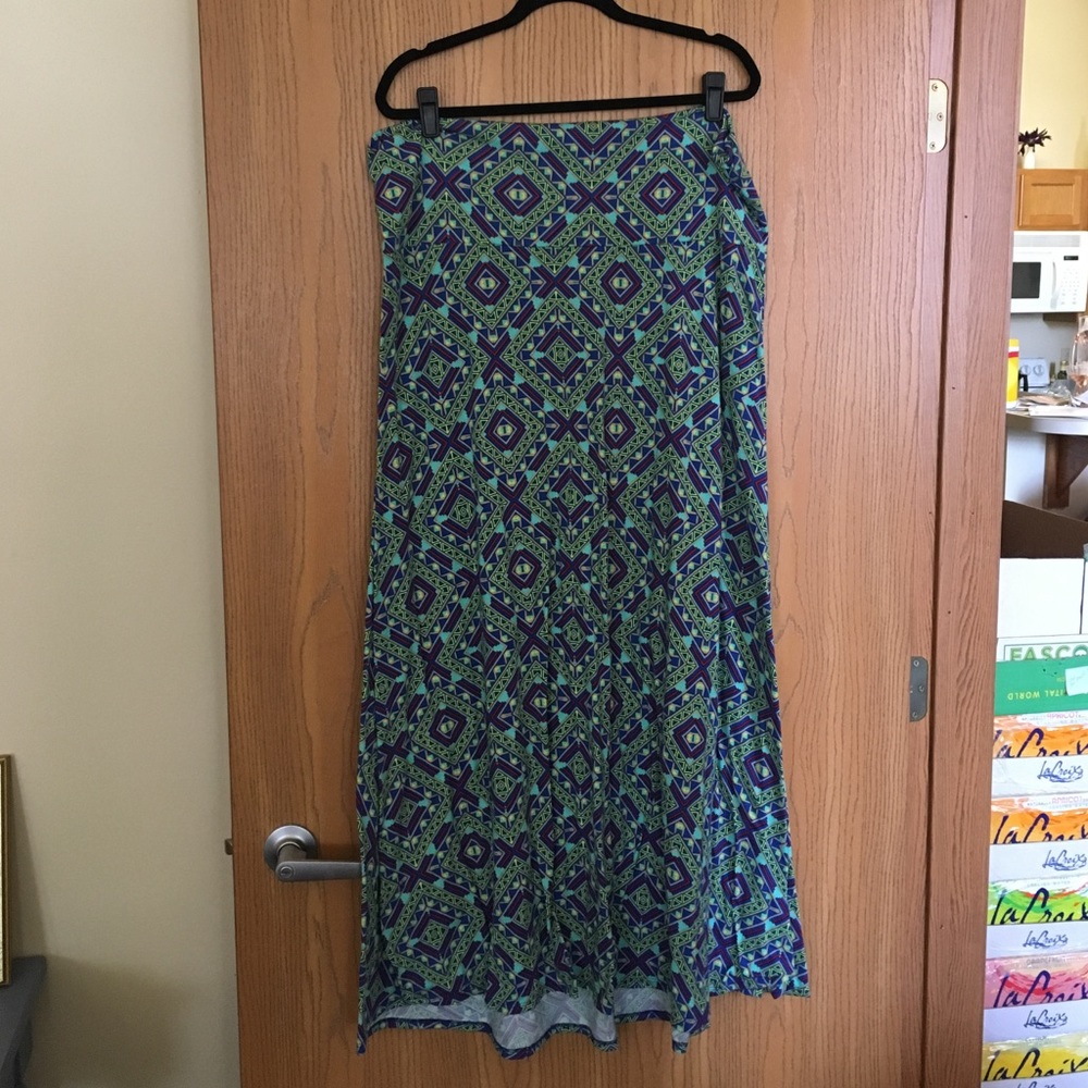 LuLaRoe Maxi Skirt 3X