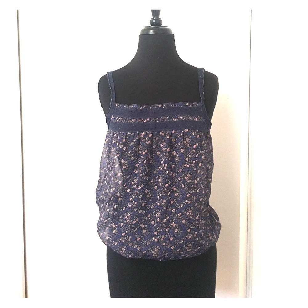Semi-Sheer Cute Cami with Lace Detail