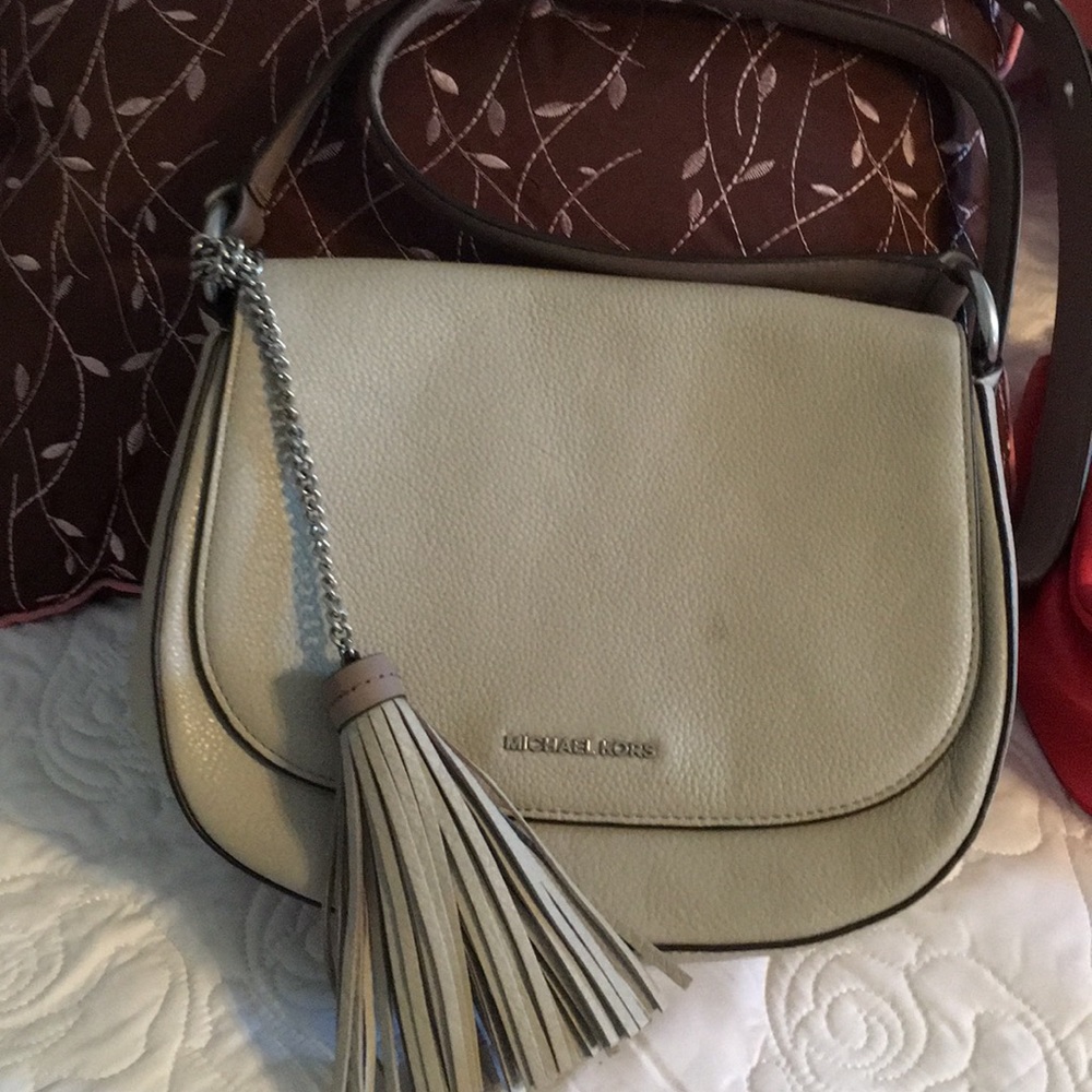 Michael Kors leather bag and matching wallet