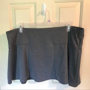 Grey mini skirt