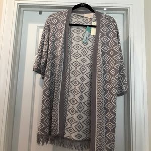 Brand new skies are blue elbow length cardigan