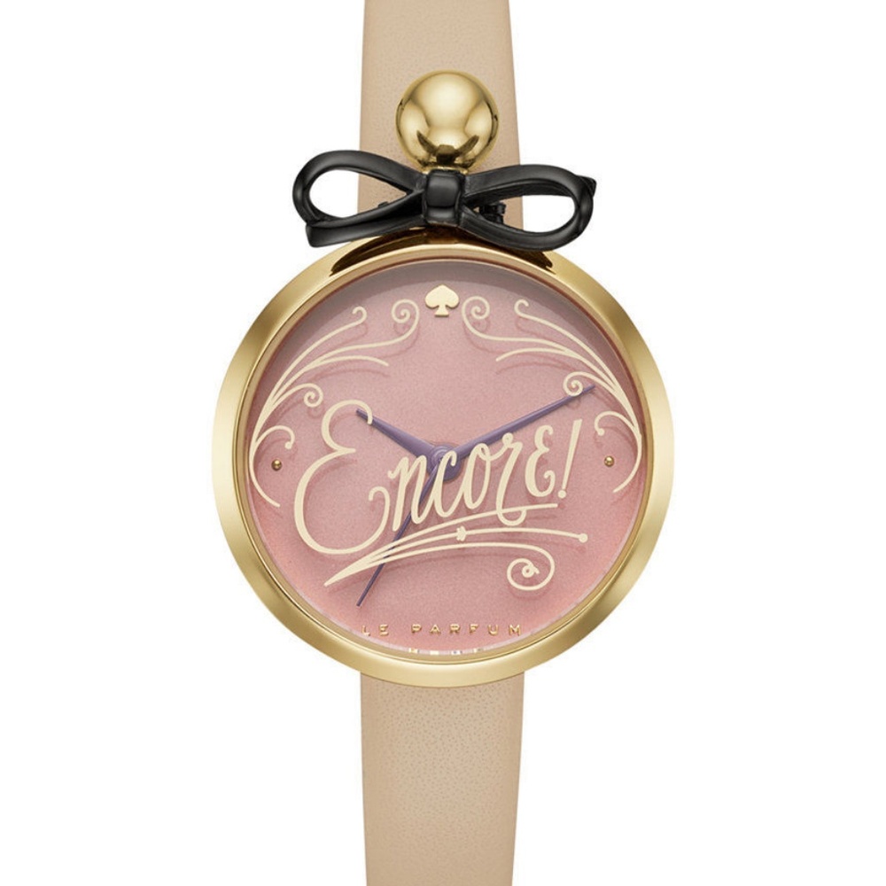 Kate Spade Metro Vachetta Leather Strap Watch NWT