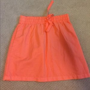 Coral JCrew skirt with pockets!