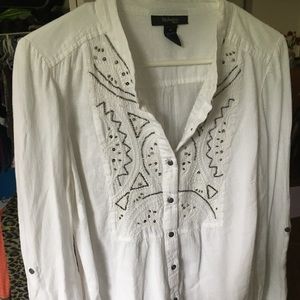 Beautiful soft white blouse size OX.
