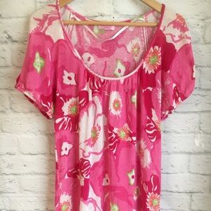 Lilly Pulitzer Short Sleeve Flowy Top, Size M