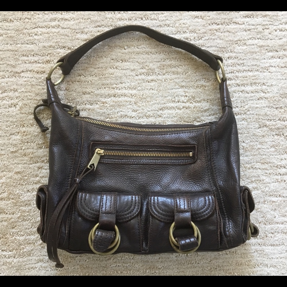 Chocolate Leather Bag...Excellent Condition
