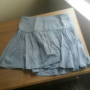Beautiful Blue Mini Skirt