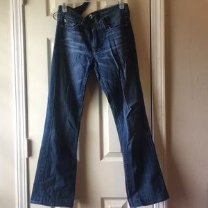 7 For All Mankind Boot Cut. Hemmed, 27.5" inseam