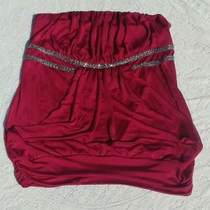 Plus size strapless Sweerheart top