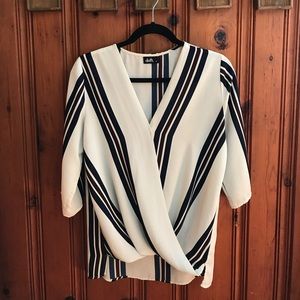 Cross cross / wrap blouse