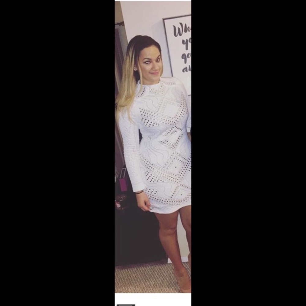 Dazzling white dress