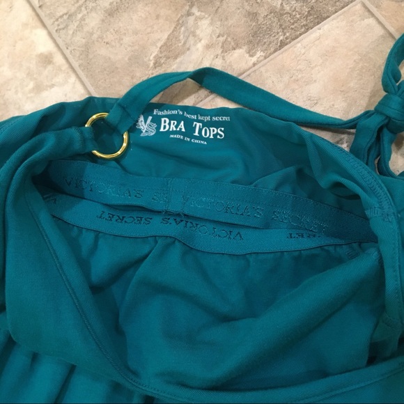 VICTORIA'S SECRET Teal halter dress - Picture 4 of 7