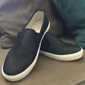 J. Crew Black Slip-On Sneakers