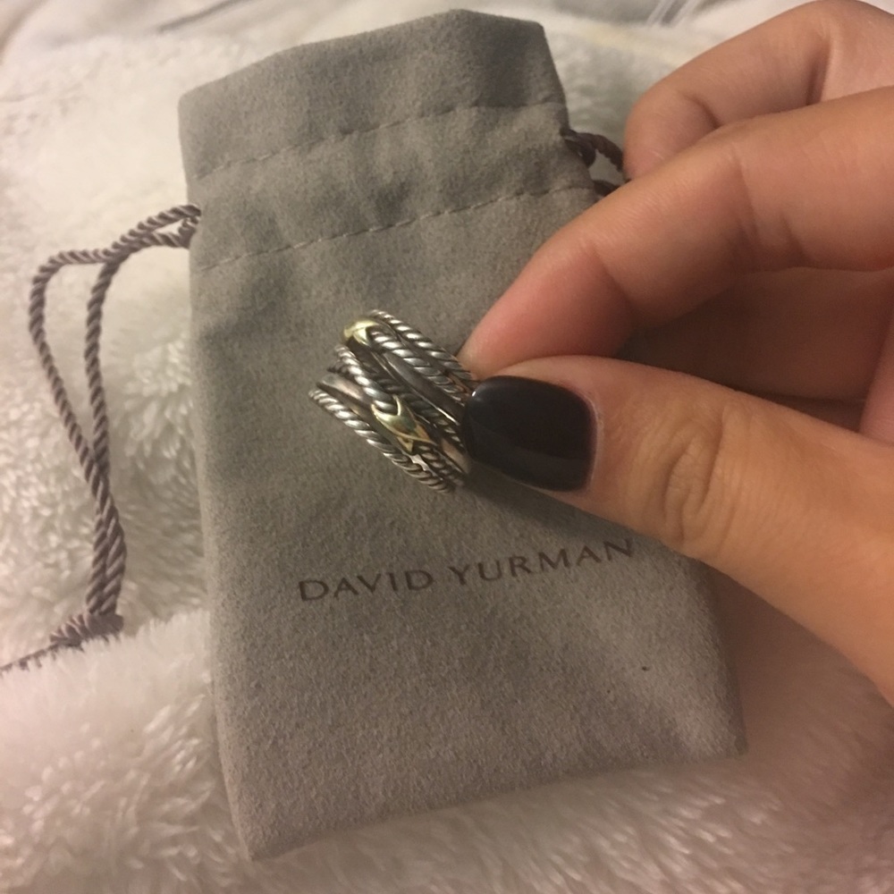 Authentic David yurman double crossover ring