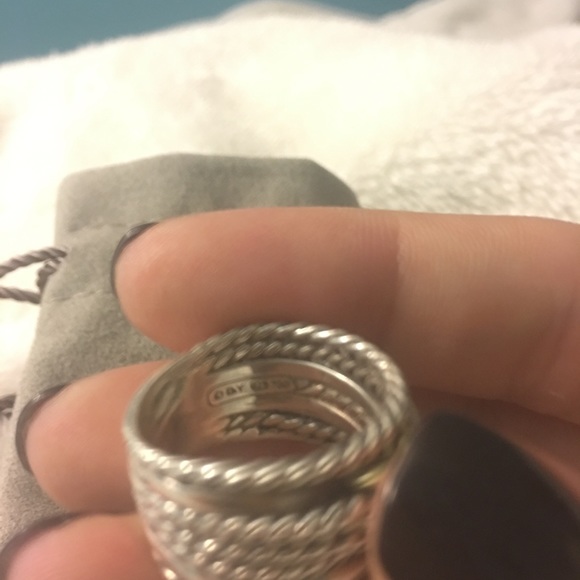 Authentic David yurman double crossover ring - Picture 2 of 6