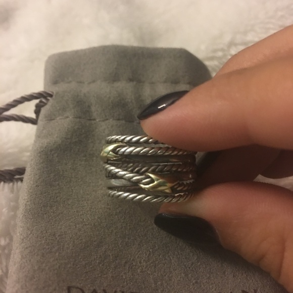 Authentic David yurman double crossover ring - Picture 3 of 6