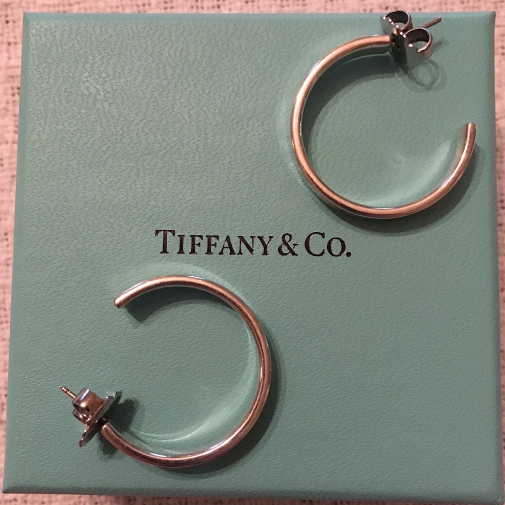 Tiffany 1837 Hoops .925 Sterling Silver