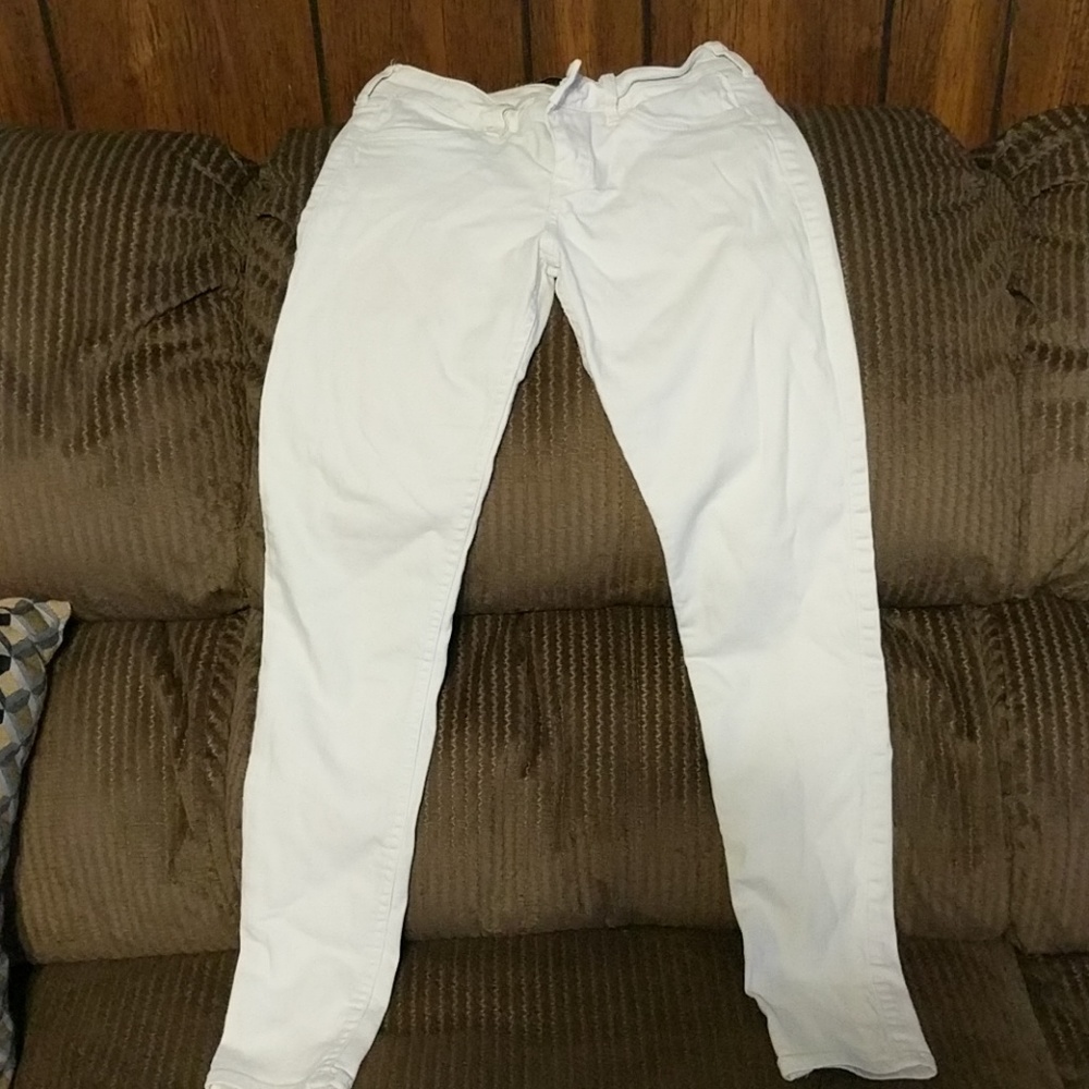 Hollister white jeans