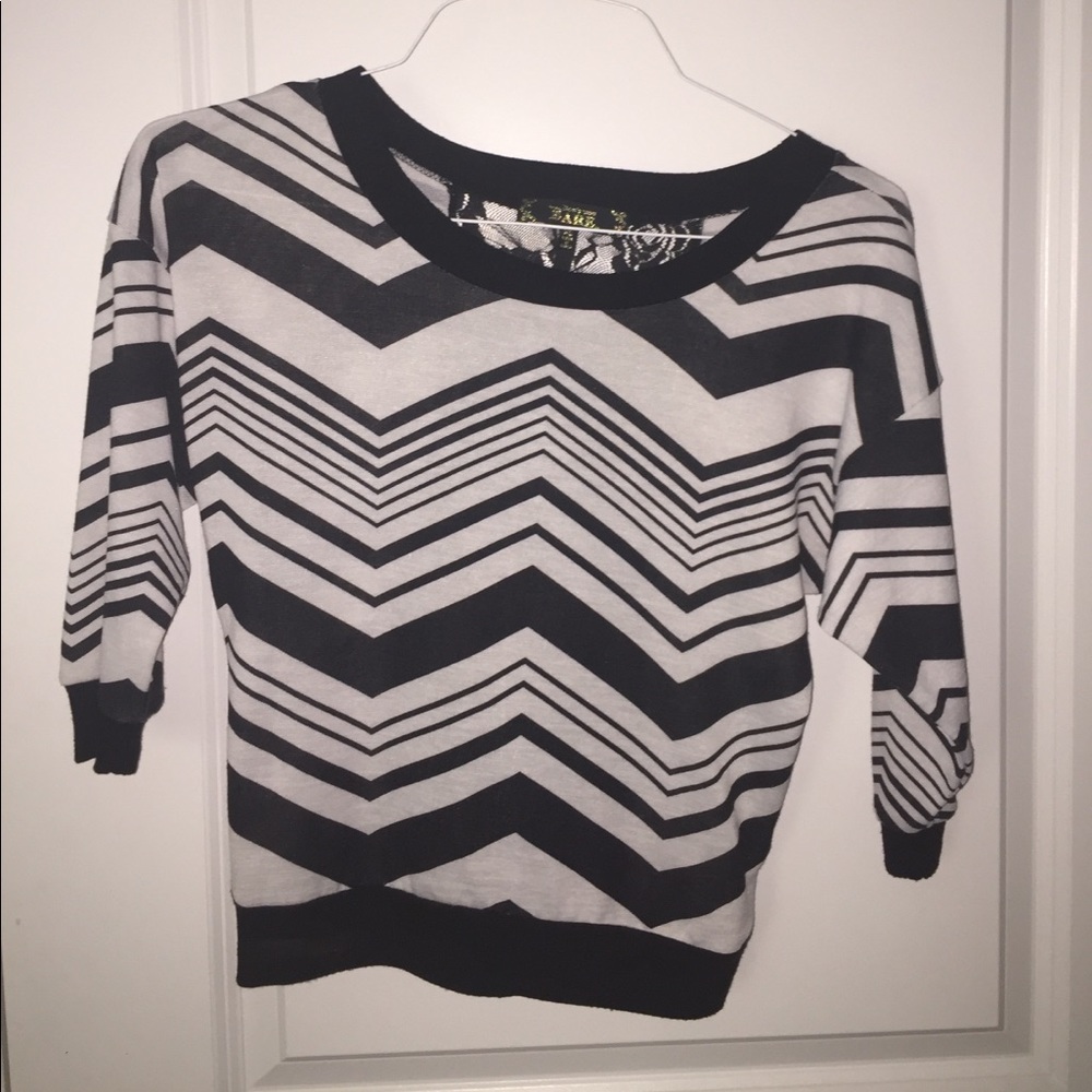 Black and white striped shirt
